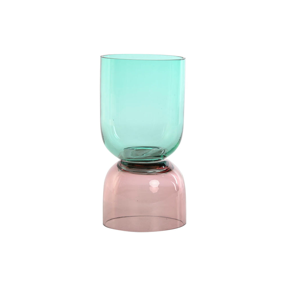 Vaso Home ESPRIT Bicolore Cristallo 10 x 10 x 21 cm
