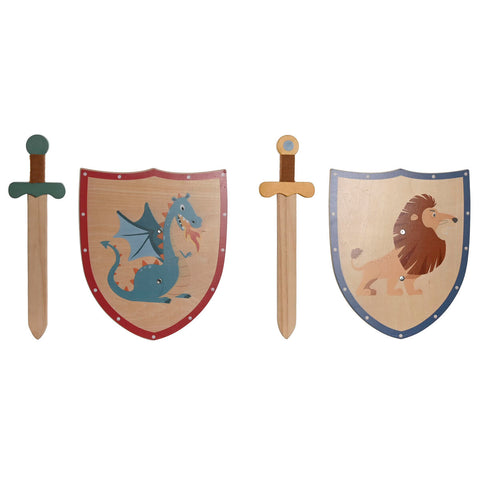 Spada Giocattolo Home ESPRIT 28 x 0,5 x 33,5 cm (2 Unità)