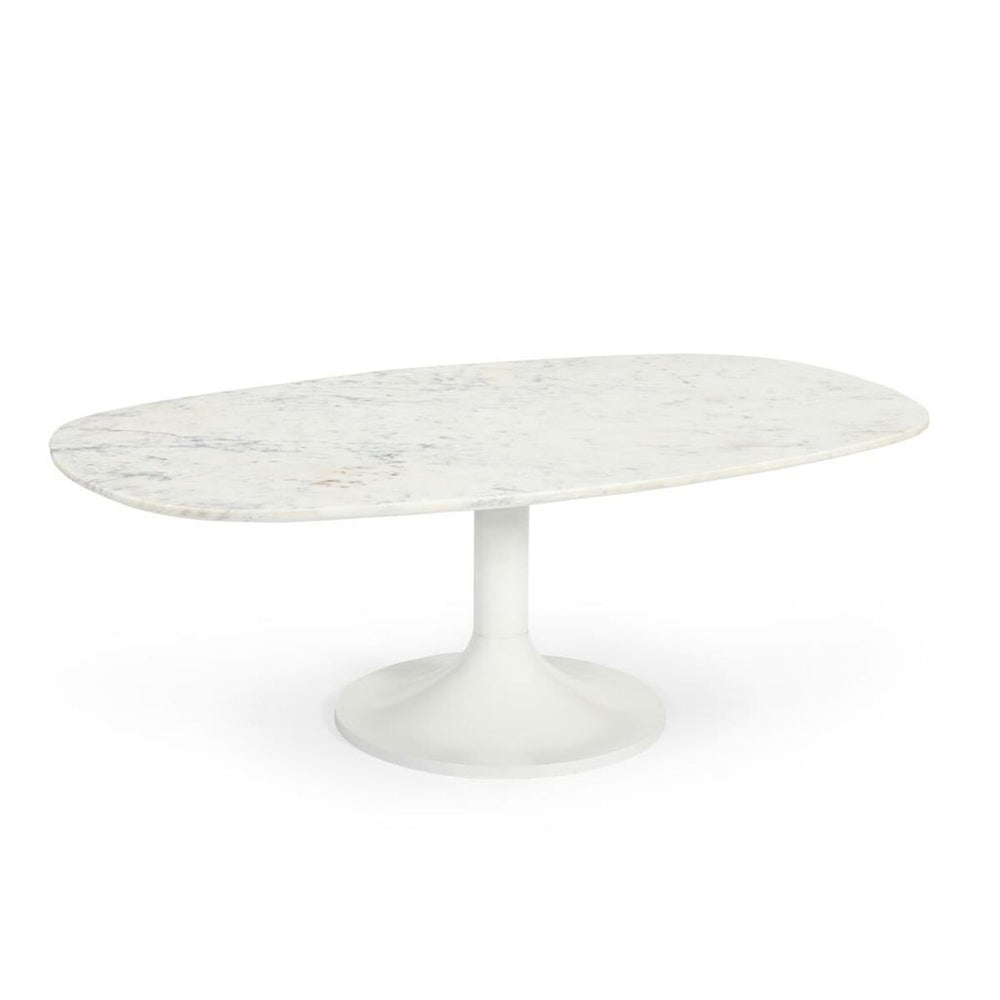 Tavolino da Caffè Home ESPRIT Bianco Metallo Marmo 120 x 70 x 39 cm