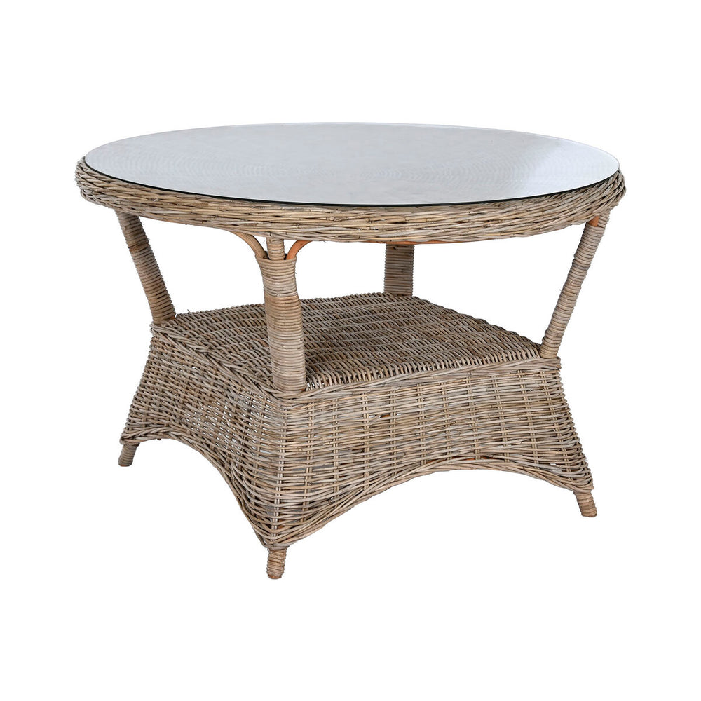 Dining Table Home ESPRIT Rattan 120 x 120 x 82 cm