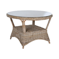 Tavolo da Pranzo Home ESPRIT Rattan 120 x 120 x 82 cm