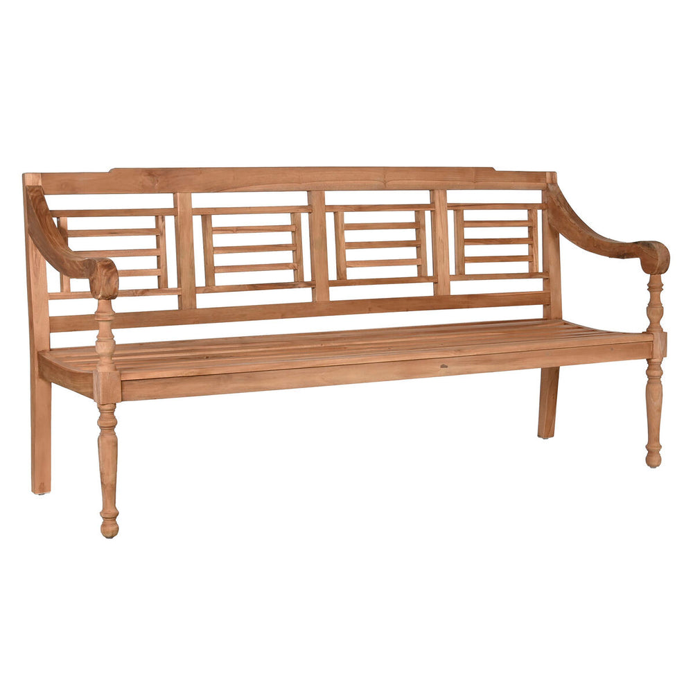 Panca Home ESPRIT Naturale Teca Intaglio 200 x 65 x 101 cm