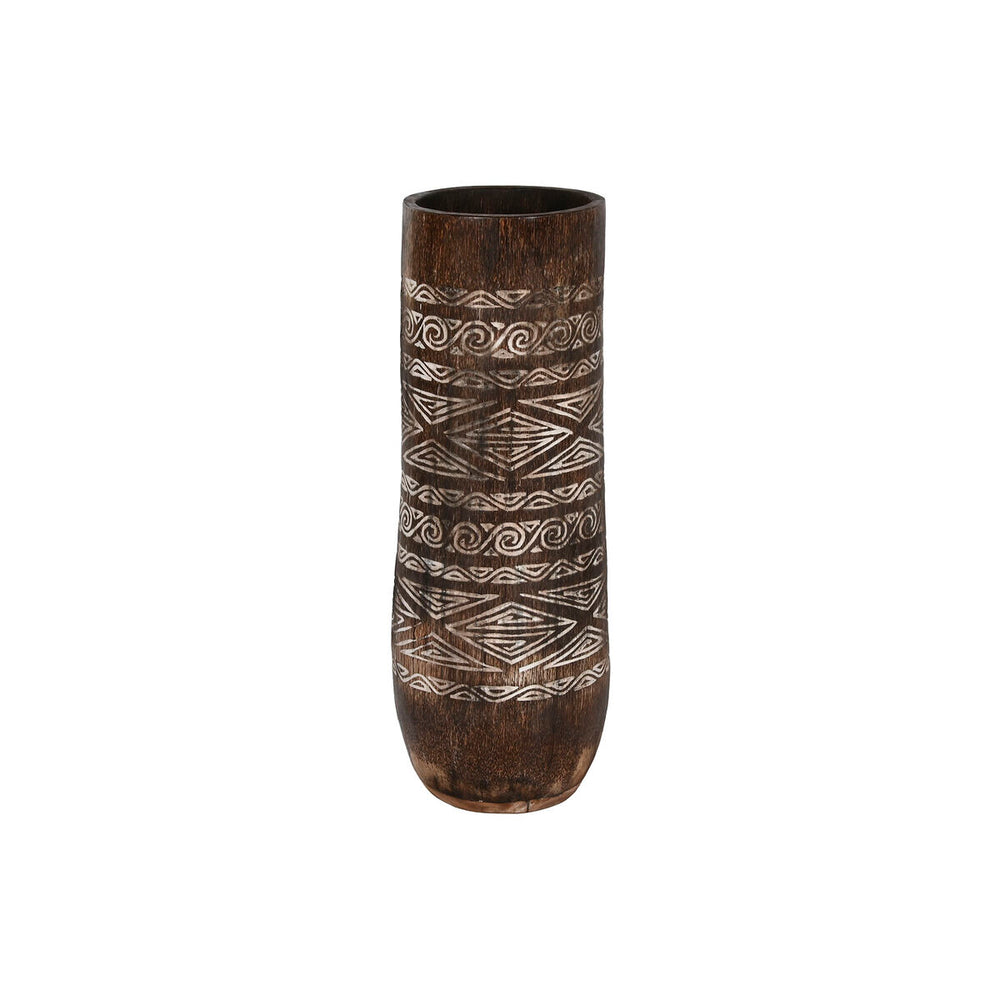 Planter Home ESPRIT White Brown Wood 20 x 20 x 90 cm 29 x 29 x 90 cm