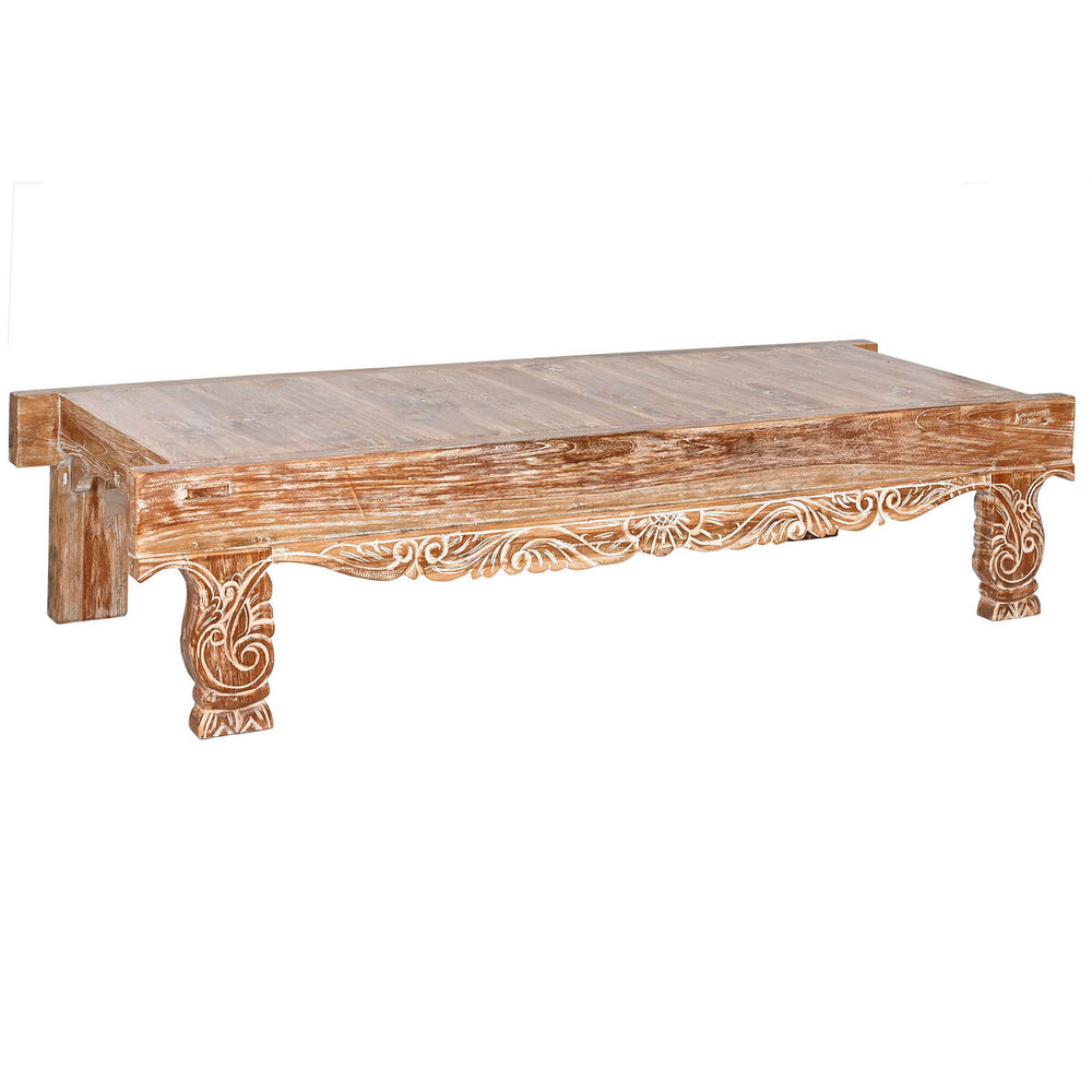 Tavolino da Caffè Home ESPRIT Bianco 200 x 70 x 45 cm