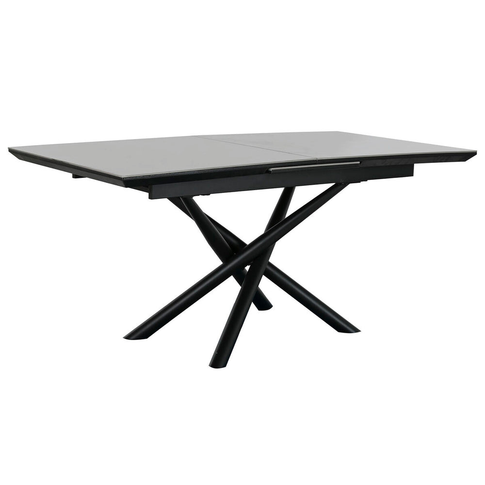 Tavolo da Pranzo Home ESPRIT Nero Grigio Metallo Ceramica 160 x 90 x 76 cm