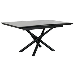 Tavolo da Pranzo Home ESPRIT Nero Grigio Metallo Ceramica 160 x 90 x 76 cm