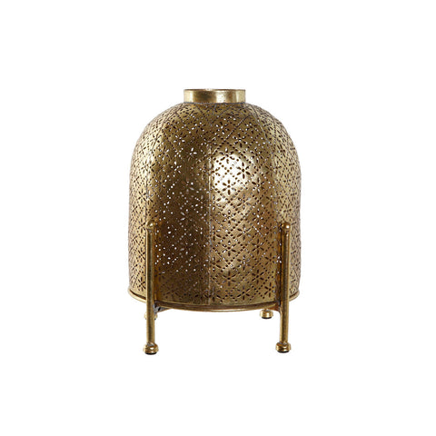 Portacandele Home ESPRIT Dorato Metallo Cristallo 19 x 19 x 24,5 cm