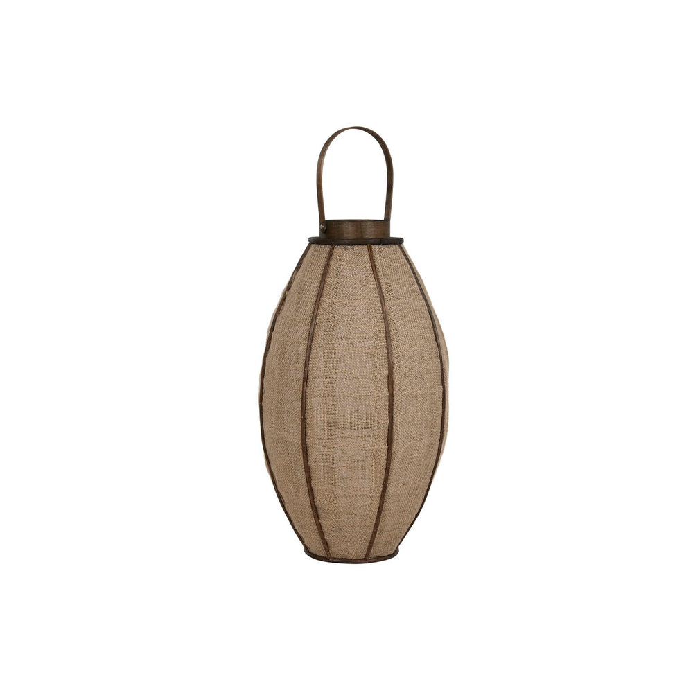Candleholder Home ESPRIT Natural Jute Bamboo 34 x 34 x 60 cm