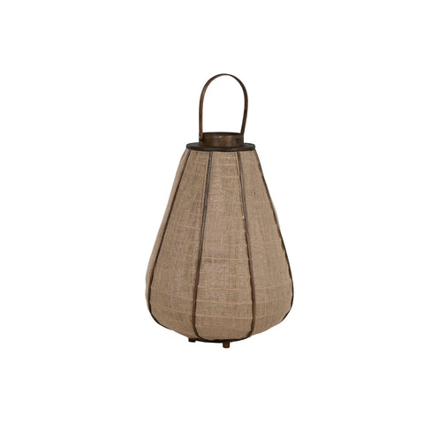 Portacandele Home ESPRIT Naturale Juta Bambù 41,5 x 41,5 x 57 cm