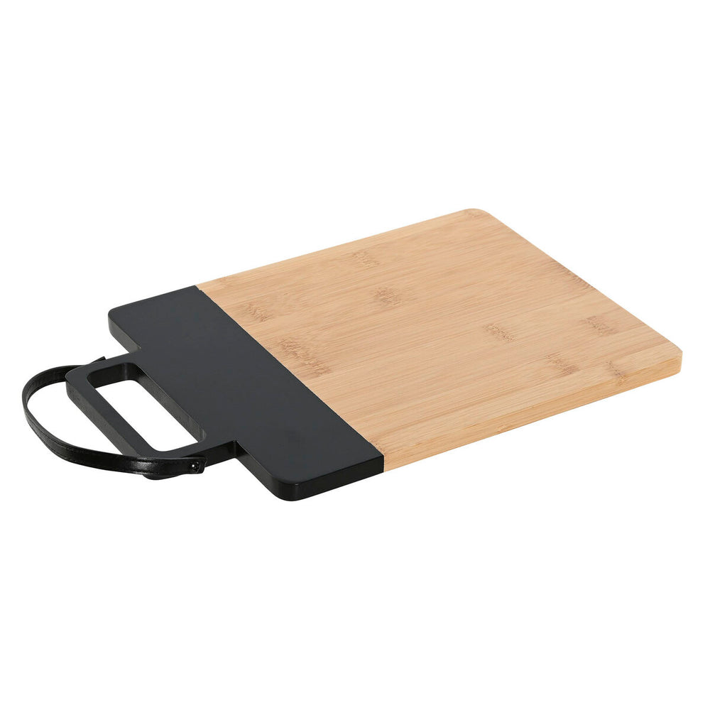 Tagliere Home ESPRIT Nero Naturale Poliuretano Bambù 35,5 x 21 x 1,1 cm