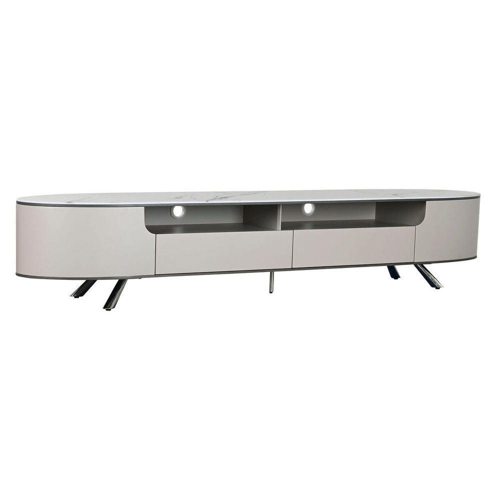 Mobile TV Home ESPRIT Bianco Beige 220 x 42 x 41,5 cm