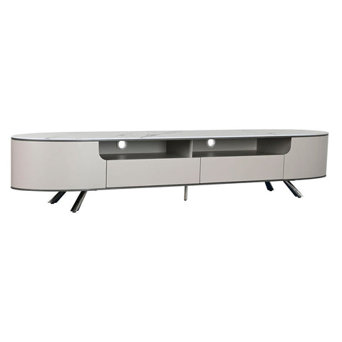 Mobile TV Home ESPRIT Bianco Beige 220 x 42 x 41,5 cm