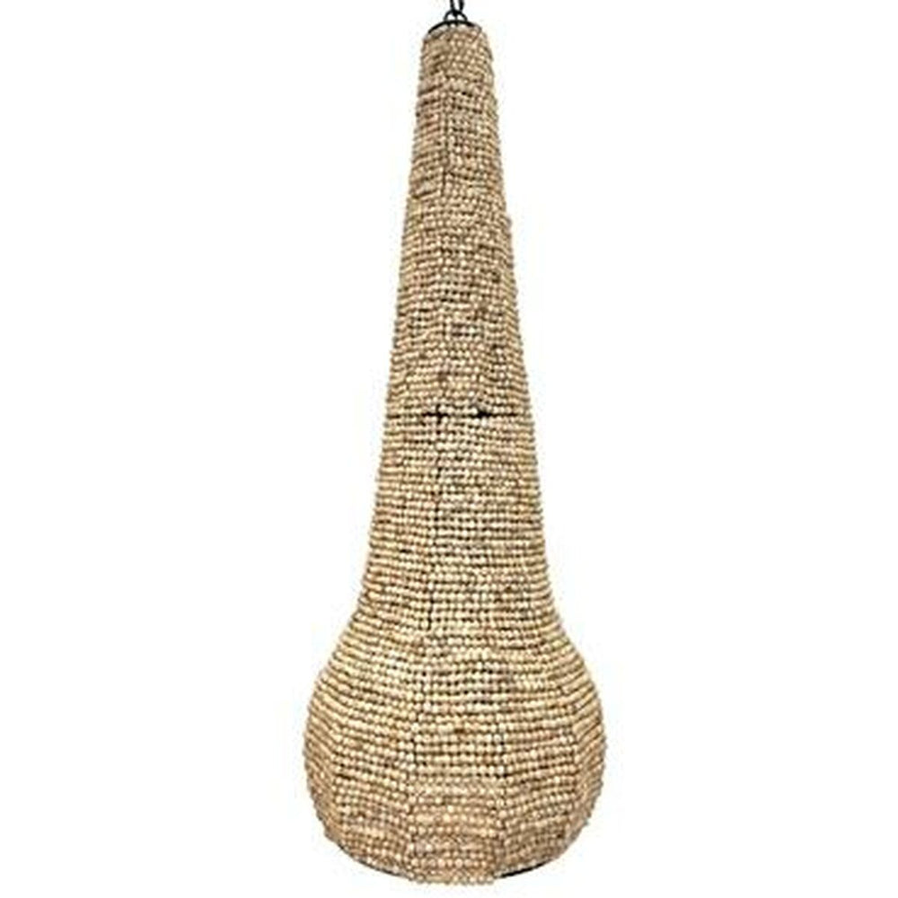 Lampadario Home ESPRIT Naturale Legno Metallo 50 W 36,5 x 36,5 x 174,5 cm