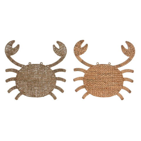Decoración de Pared Home ESPRIT Natural Mediterráneo 55 x 5 x 53 cm (2 Unidades)