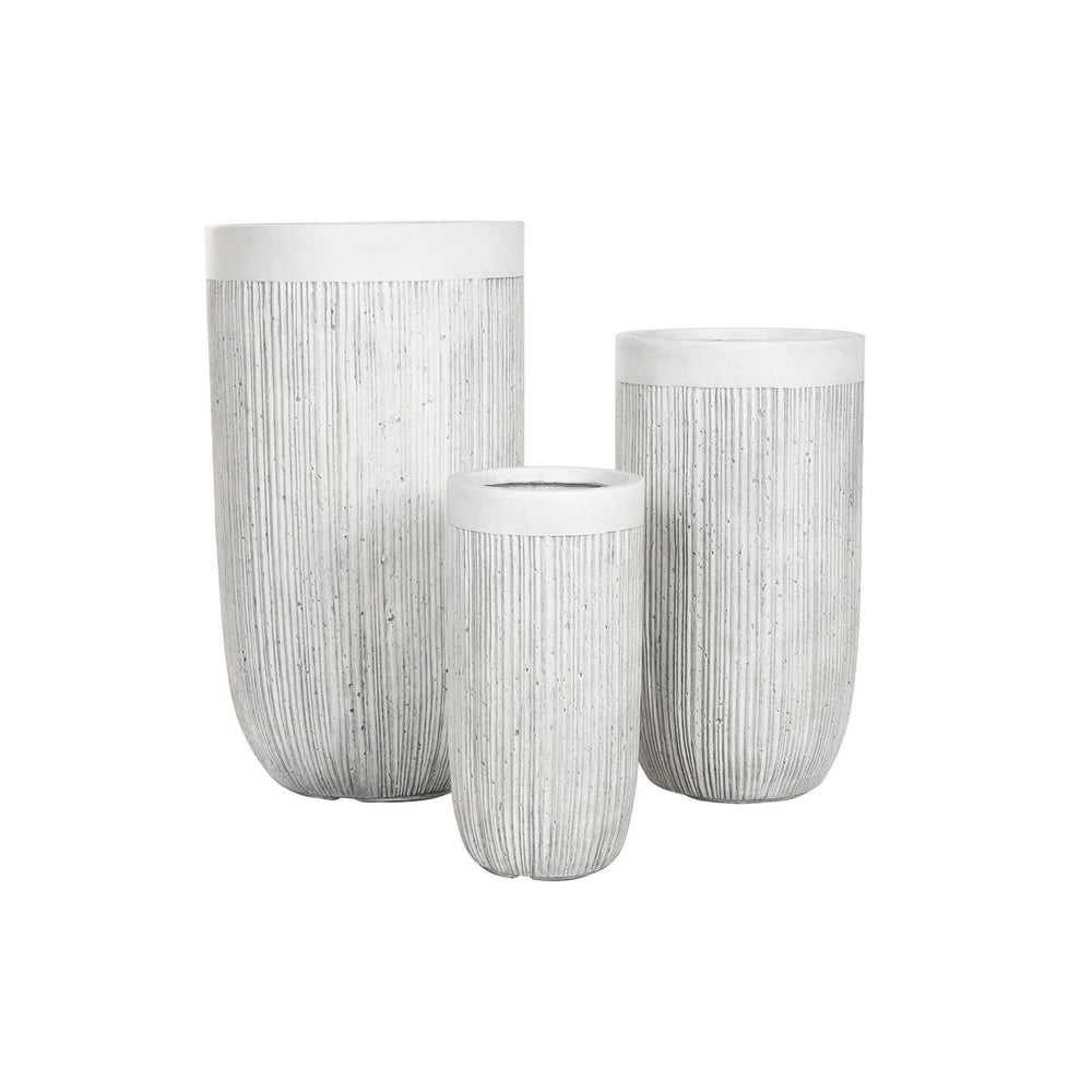 Macetero Home ESPRIT Magnesio (3 Piezas)