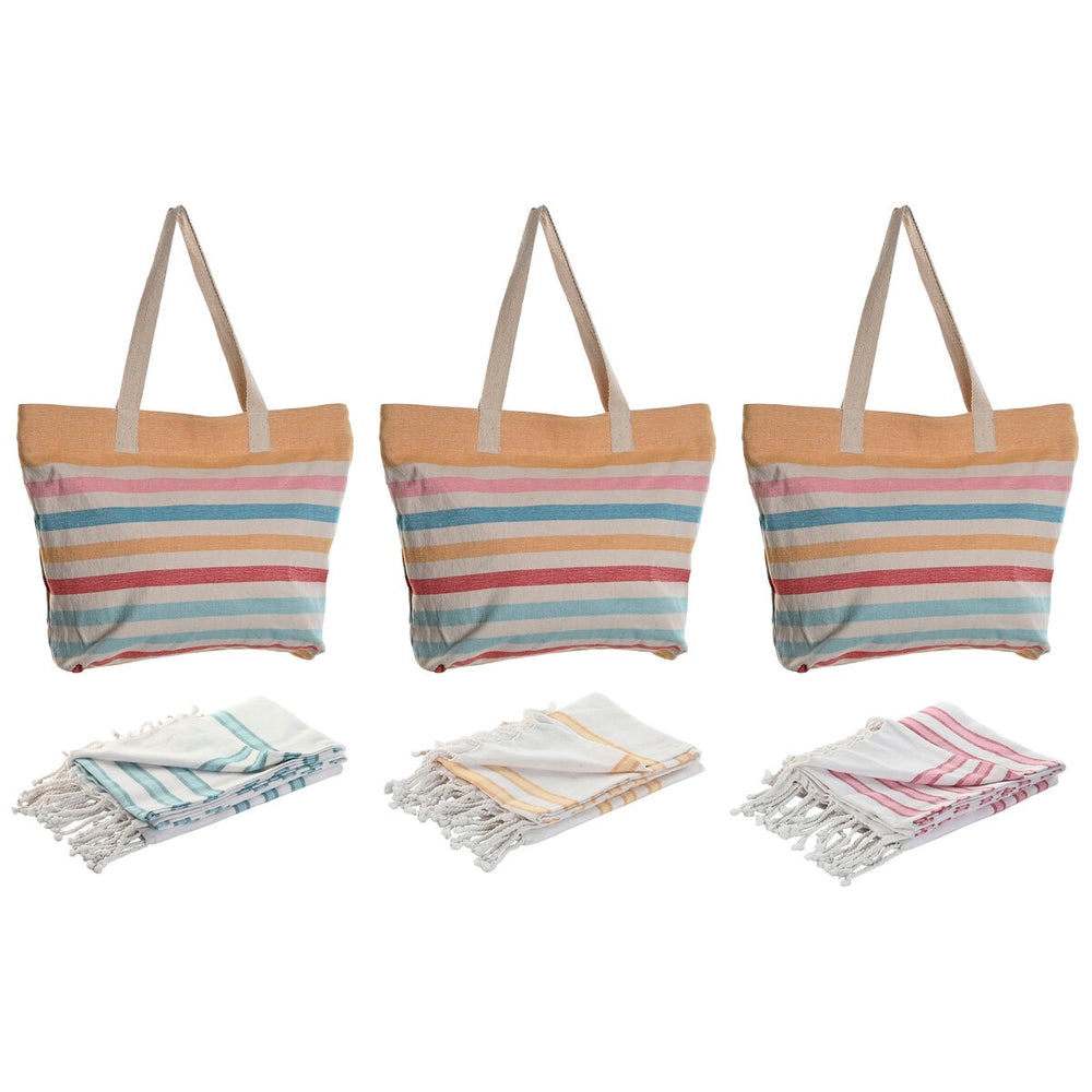 Borsa Donna Home ESPRIT Multicolore 37 x 12 x 36 cm (3 Unità)