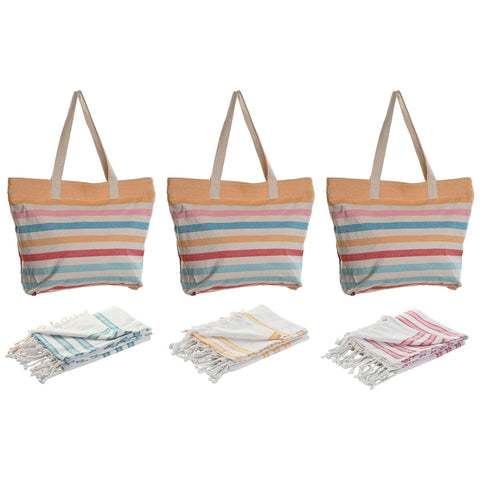 Borsa Donna Home ESPRIT Multicolore 37 x 12 x 36 cm (3 Unità)