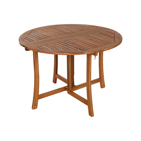 Dining Table Home ESPRIT Brown Natural Acacia 110 x 110 x 74 cm
