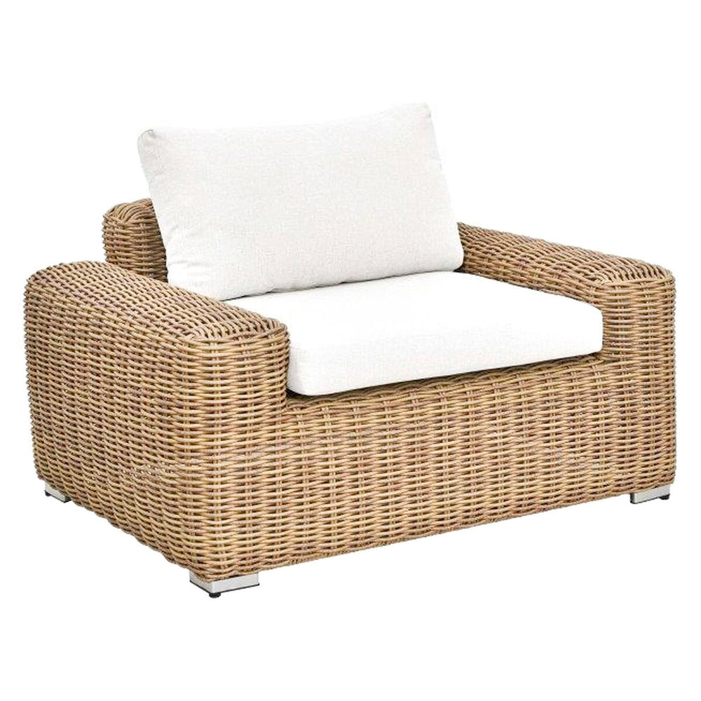 Poltrona da giardino Home ESPRIT Beige Marrone Chiaro 111 x 87 x 63 cm