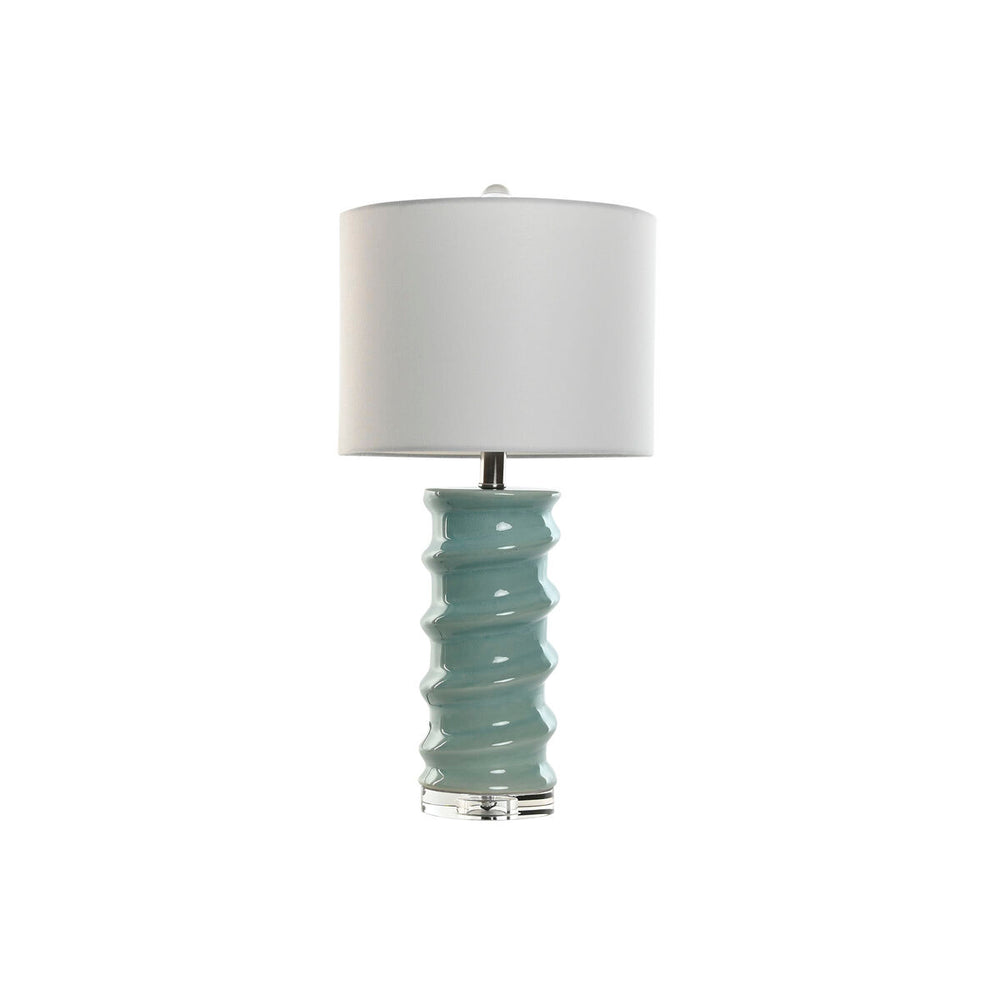 Lámpara de mesa Home ESPRIT Blanco Azul cielo 50 W 220 V