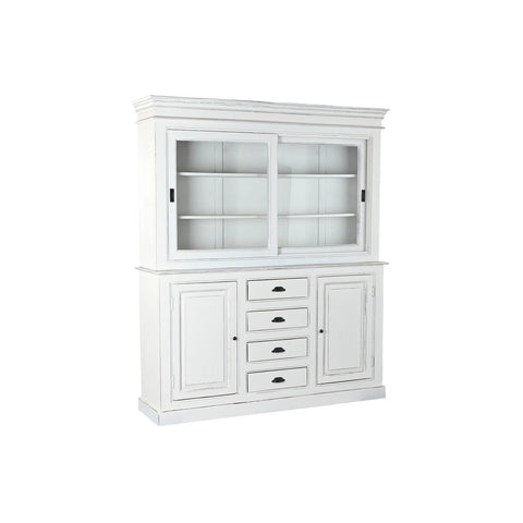 Stand Espositore Home ESPRIT Bianco Cristallo Legno di mango 170 x 45 x 200 cm