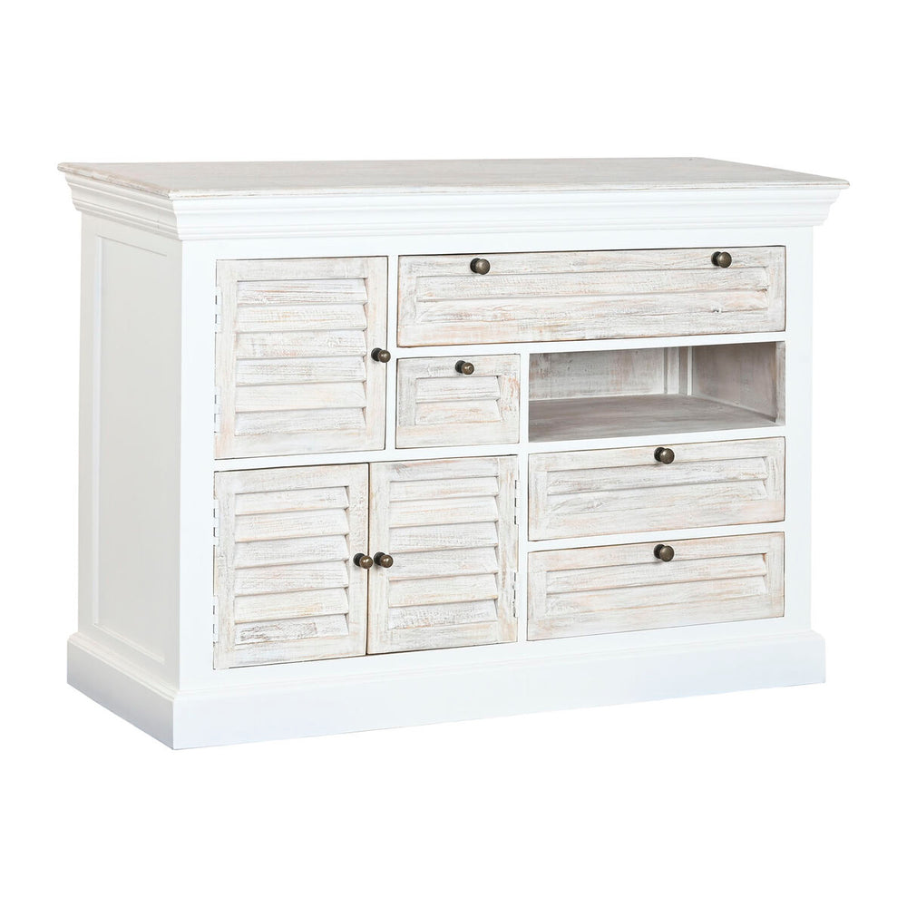 Cassettiera Home ESPRIT Bianco Consumato 115 x 40 x 80 cm