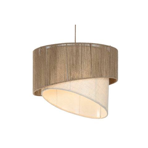Lampadario Home ESPRIT Marrone Juta Metallo Corda 60 x 60 x 50 cm
