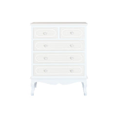 Cassettiera Home ESPRIT Bianco Beige Romantico 80 x 42 x 105 cm