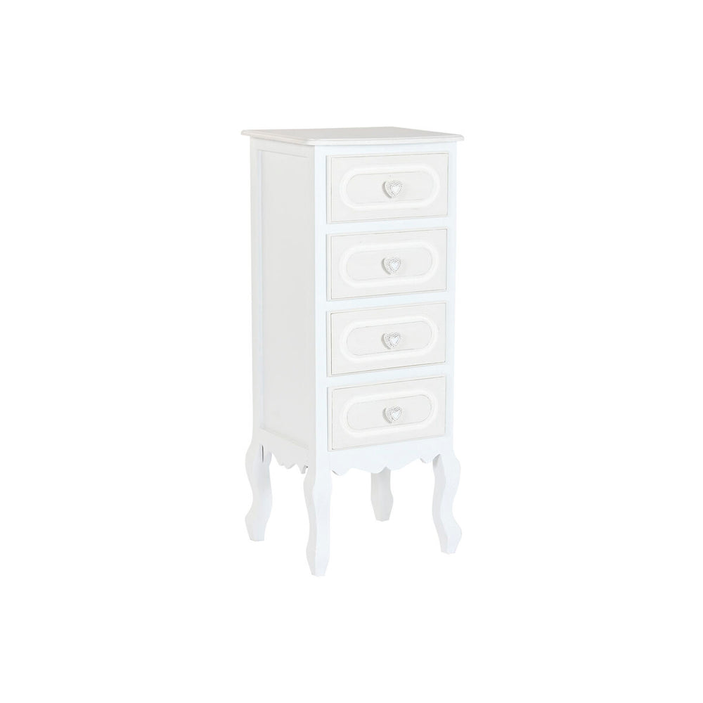 Cassettiera Home ESPRIT Bianco Romantico 40 x 36 x 100 cm