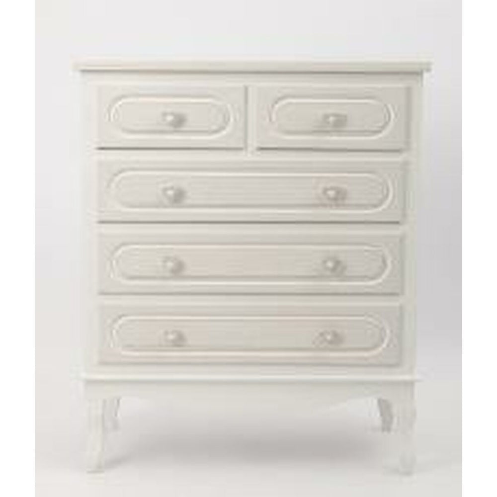 Toeletta Home ESPRIT Bianco ABS Specchio Legno MDF 75 x 42 x 140 cm