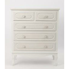 Toeletta Home ESPRIT Bianco ABS Specchio Legno MDF 75 x 42 x 140 cm