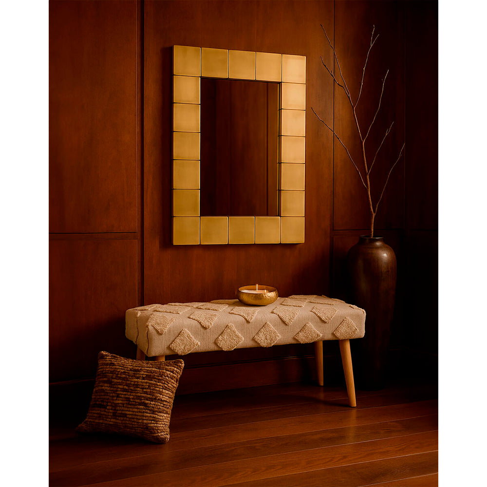 Specchio da parete Home ESPRIT Dorato 117 x 3 x 87 cm