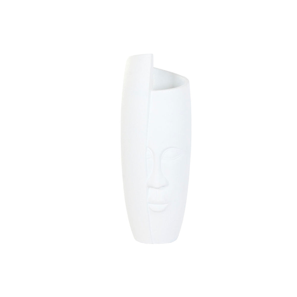 Vaso Home ESPRIT Bianco Magnesio Moderno Viso 33 x 33 x 72 cm
