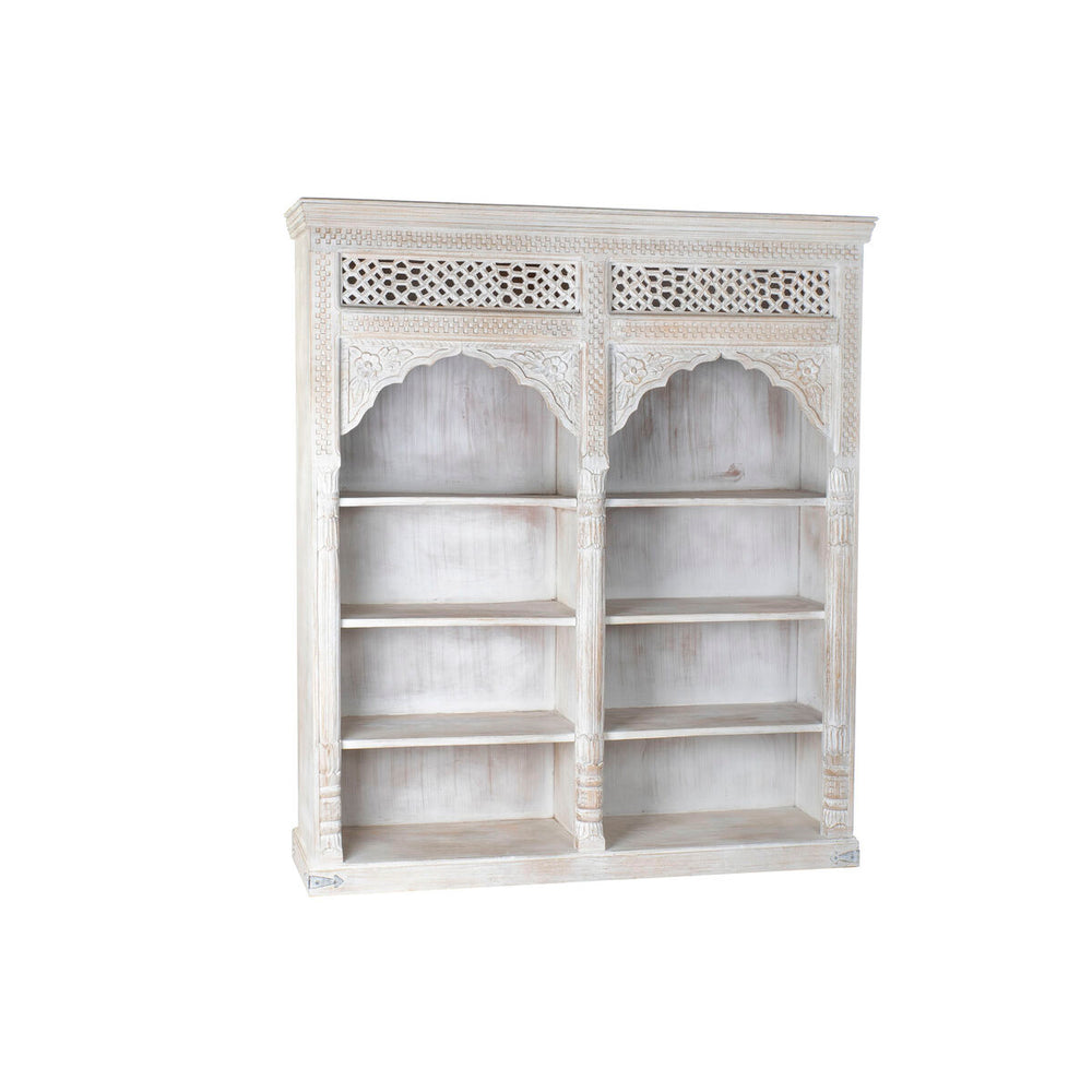 Scaffale Home ESPRIT Bianco Legno di mango Legno MDF 180 x 40 x 200 cm