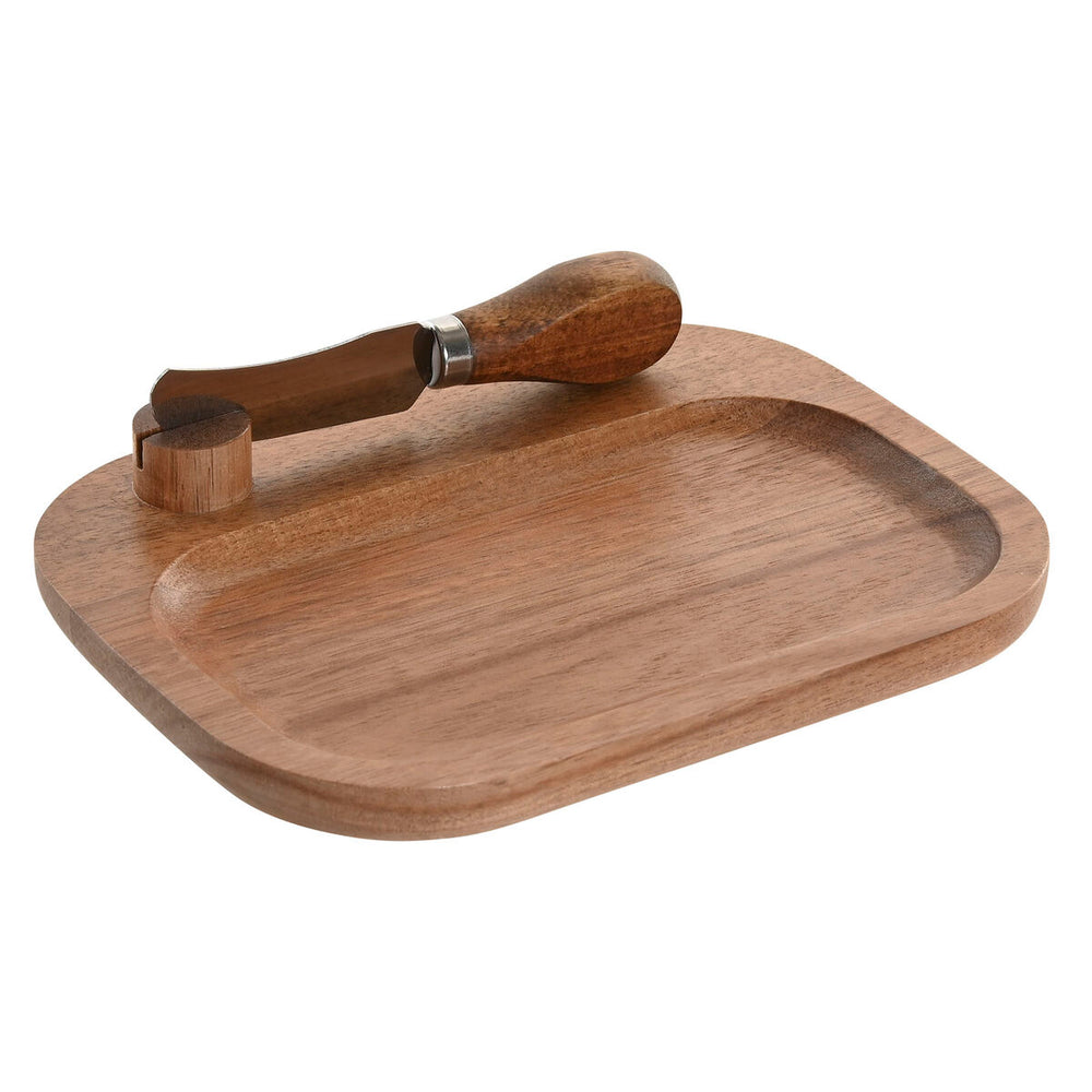 Tagliere per formaggi Home ESPRIT Naturale 19,5 x 15 x 3 cm
