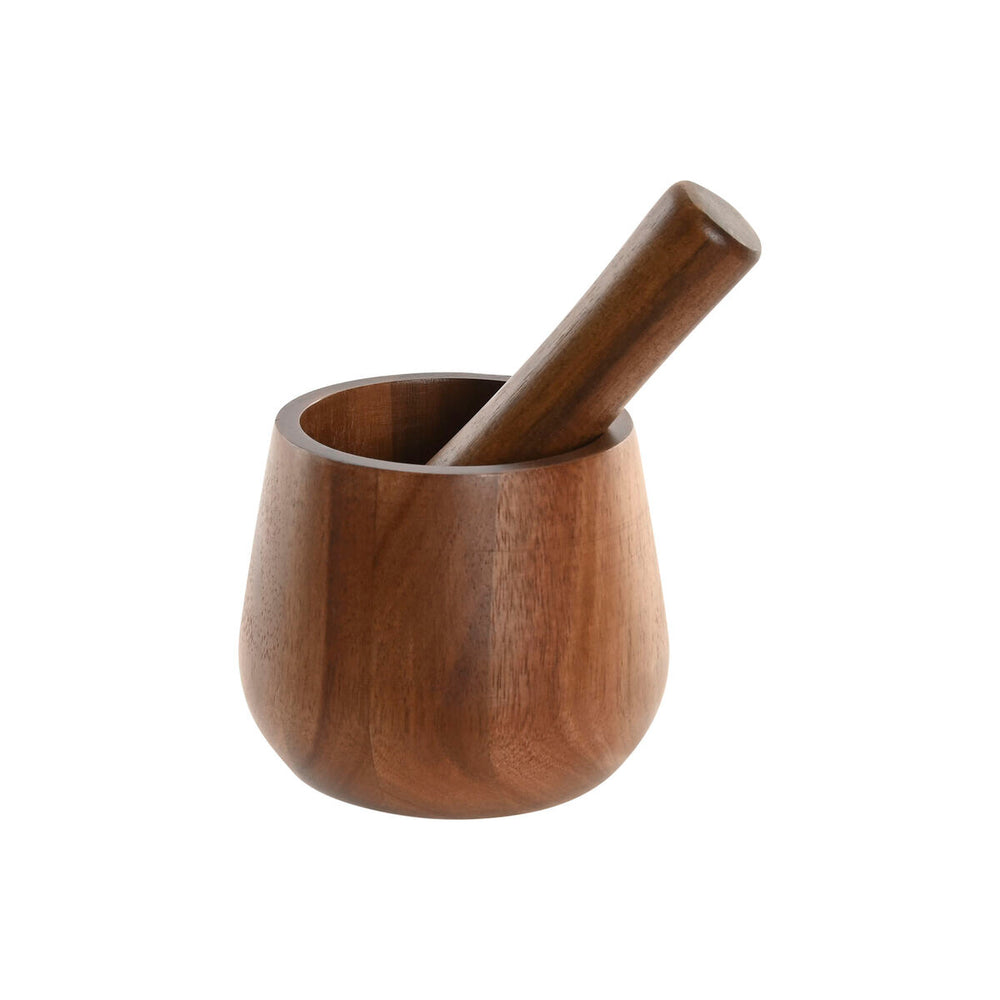 Mortaio da cucina Home ESPRIT Legno di acacia 12 x 12 x 16,5 cm