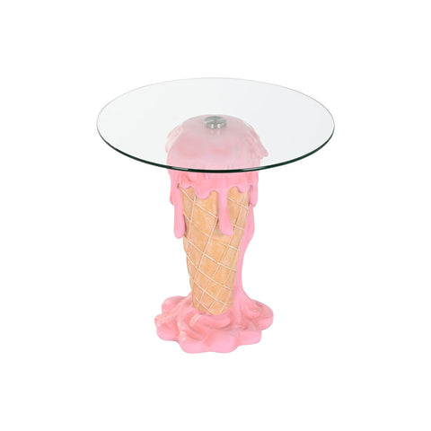 Side table Home ESPRIT Pink 48 x 48 x 49 cm