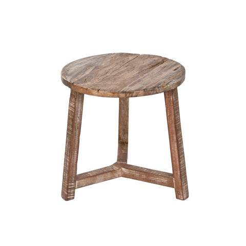 Side table Home ESPRIT White Brown 45 x 45 x 45 cm