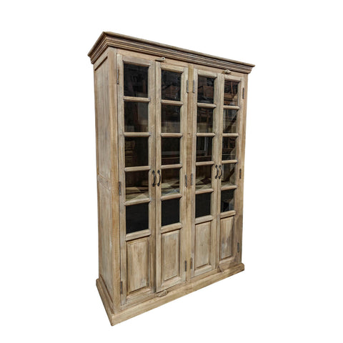 Stand Espositore Home ESPRIT Bianco Legno di mango 135 x 50 x 210 cm