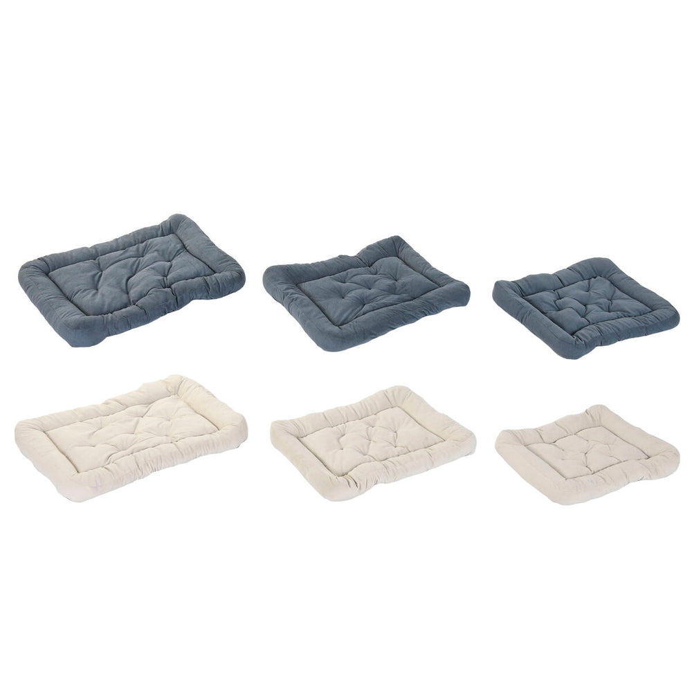 Pet bed Home ESPRIT Beige Grey Cream Dark grey 72 X 60 X 9 CM 2 Units