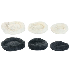 Letto per animali domestici Home ESPRIT Bianco Grigio scuro 73 X 64 X 16 CM 2 Unità