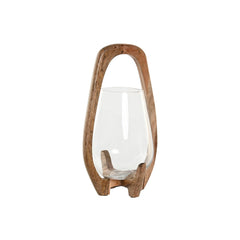 Portacandele Home ESPRIT Naturale Cristallo Legno di mango 18 x 18 x 33 cm