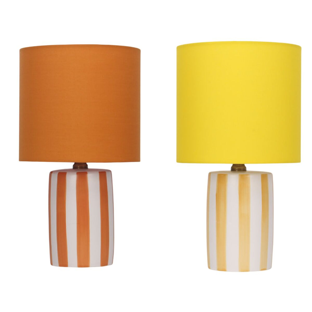 Lámpara de mesa Home ESPRIT Amarillo Naranja (2 Unidades)