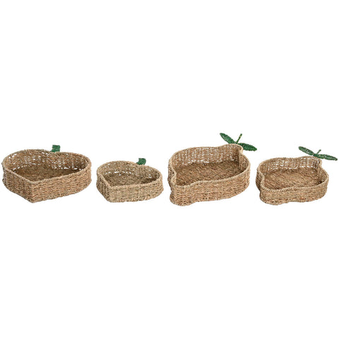 Centrotavola Home ESPRIT Verde Naturale Tropicale 33 X 32 X 8 CM (2 Unità)