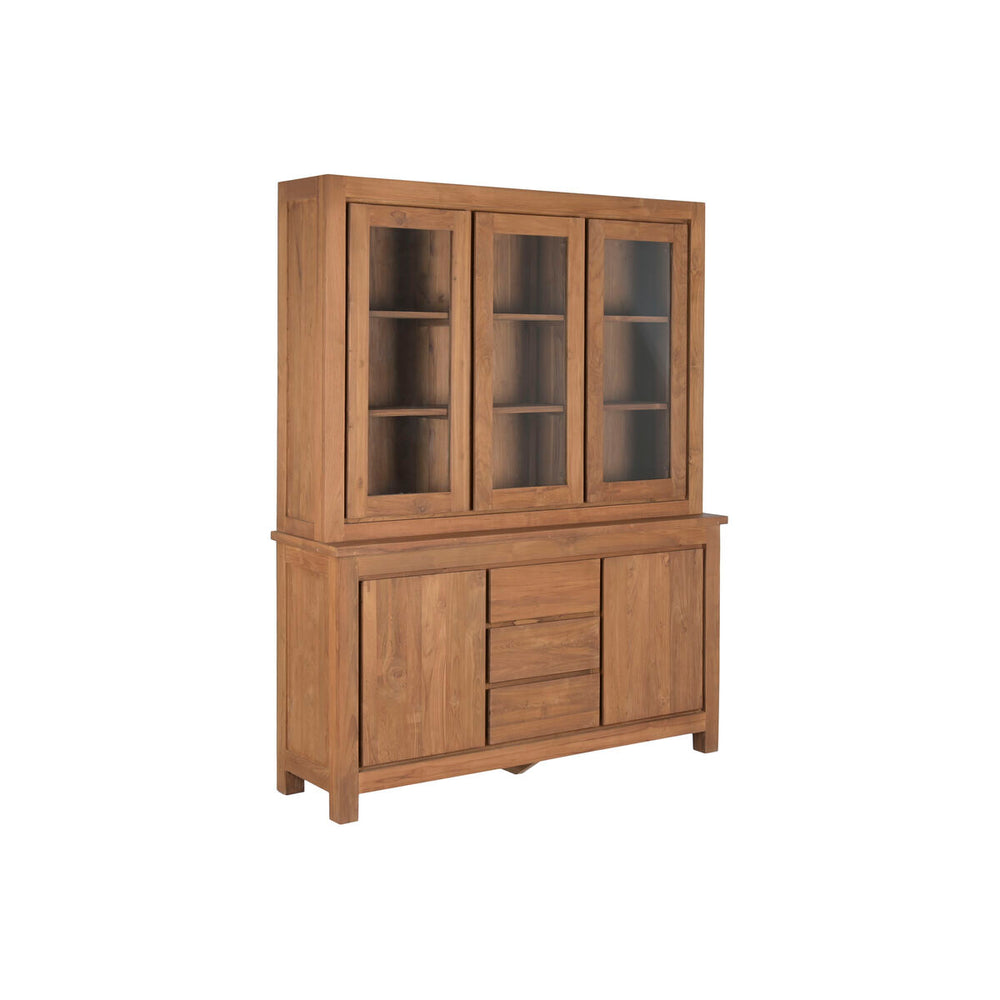 Stand Espositore Home ESPRIT Cristallo teak 160 X 45 X 210 CM