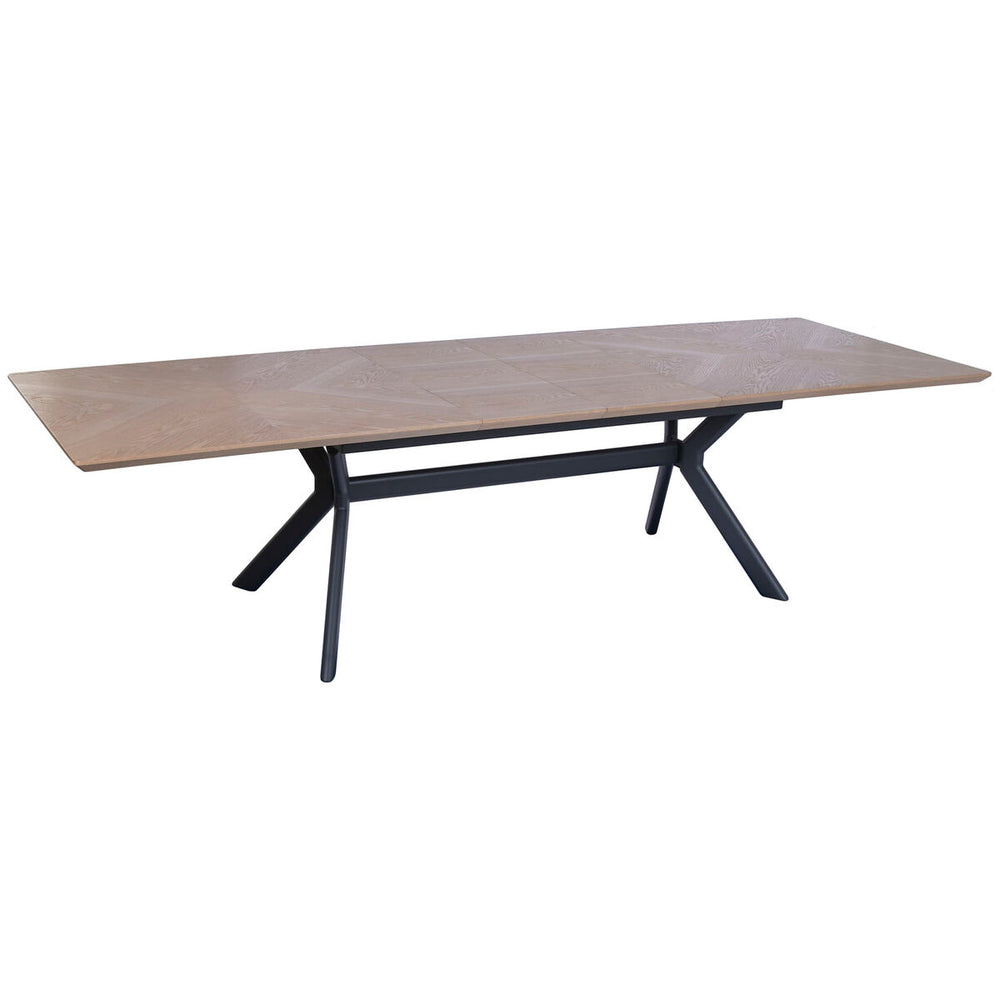 Tavolo da Pranzo Home ESPRIT Marrone Nero Metallo Legno MDF 220 x 100 x 75 cm