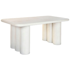 Tavolo da Pranzo Home ESPRIT Bianco Resina Legno MDF 180 x 90 x 76 cm