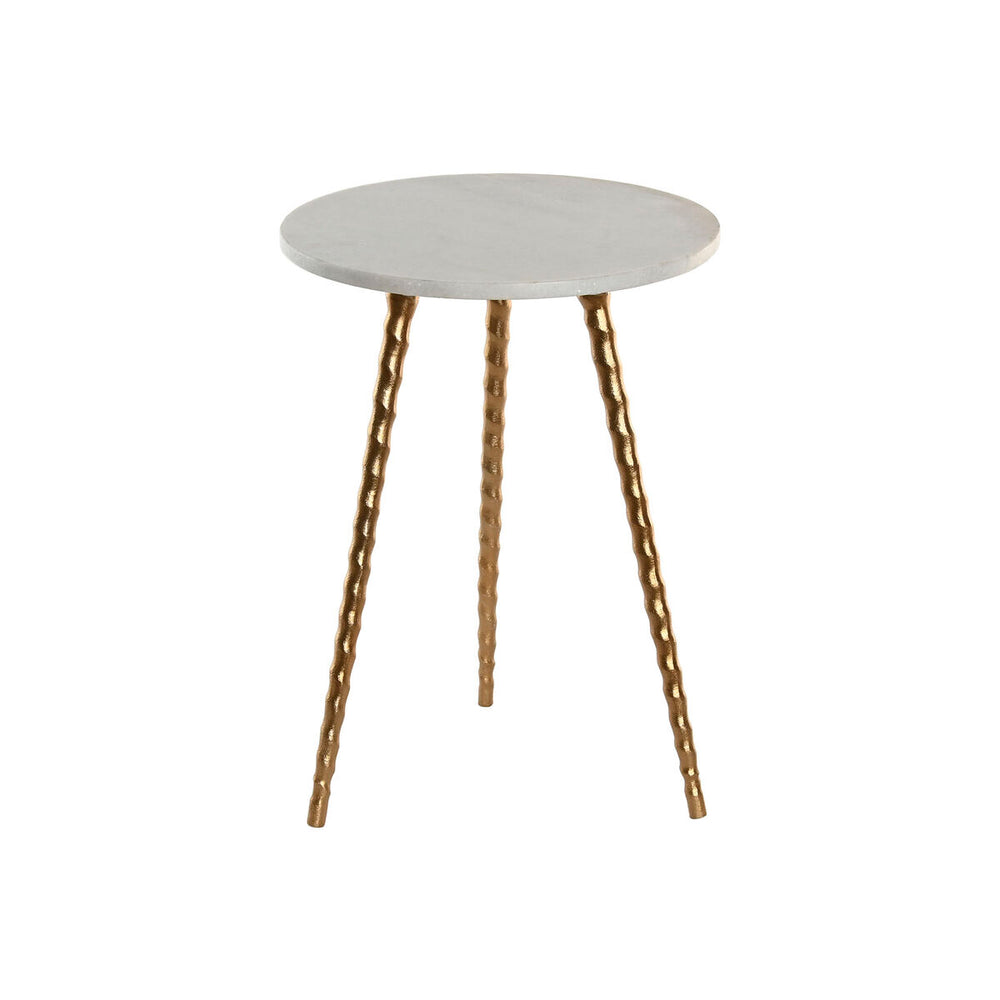 Tavolo aggiuntivo Home ESPRIT Bianco Dorato 36 x 36 x 48,5 cm