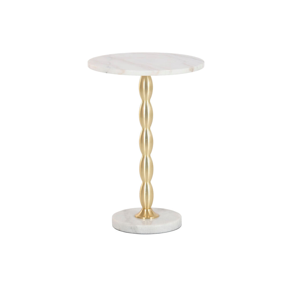 Tavolo aggiuntivo Home ESPRIT Bianco Dorato 41 x 41 x 57 cm