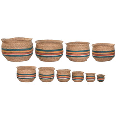 Vaso Home ESPRIT Multicolore Fibra Arabo